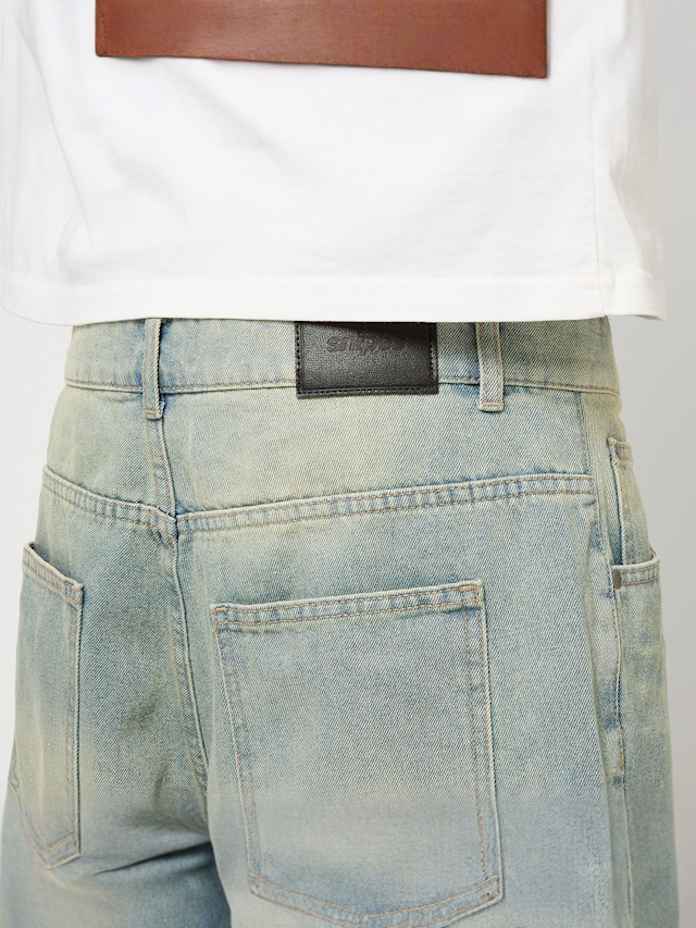 SNIPES, Jimmy Baggy Denim Shorts, blue, Image 4 of 5