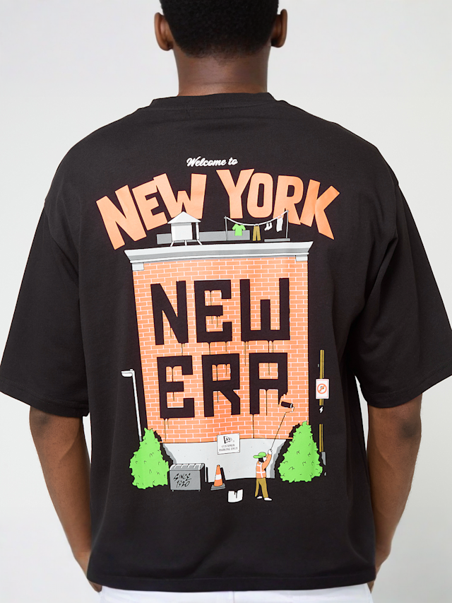New Era, Oversized Graphic Tee 2, black, Image 3 of 5