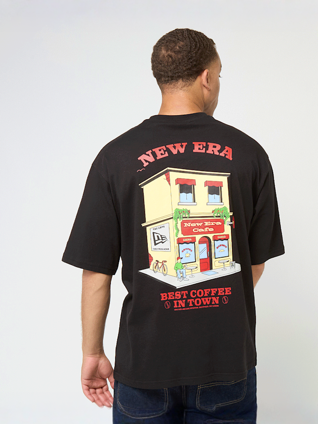 New Era, Oversized Graphic Tee, black, Image 1 of 6