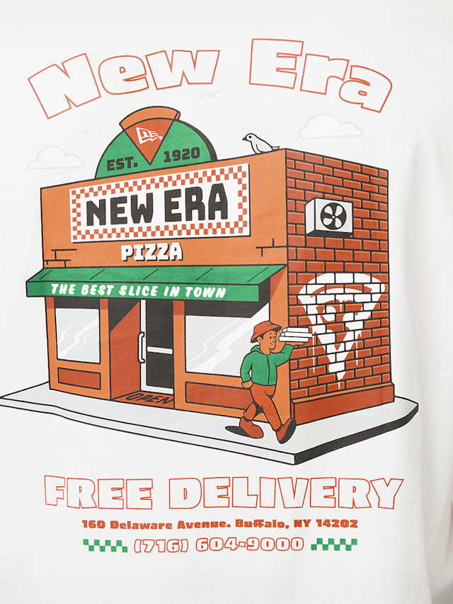 New Era, Overzised Graphic Tee, white, Image 4 of 6