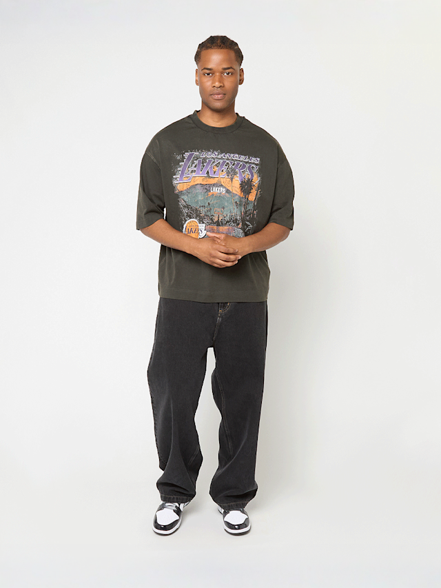 New Era, NBA Washed Graphic Tee Los Angeles Lakers, grey, Image 4 of 4
