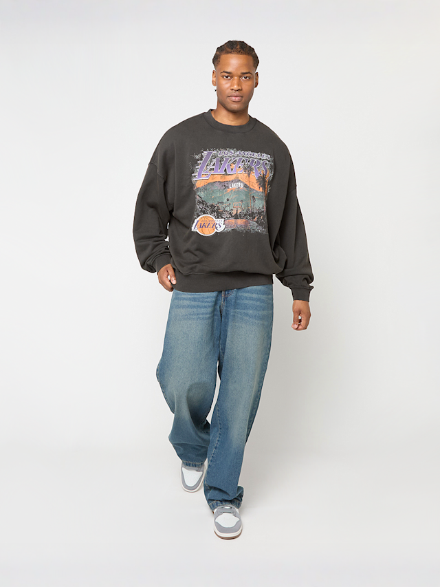 New Era, NBA Washed Graphic Oversized Crew Los Angeles Lakers, multi-colour, Image 4 of 4