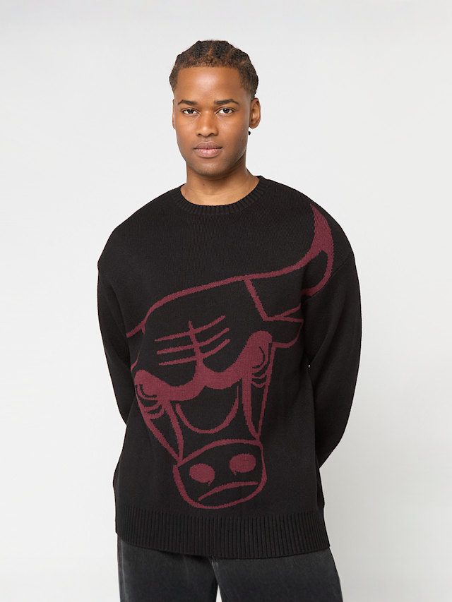 New Era, NBA Knit Sweater Chicago Bulls, black, Image 1 of 5