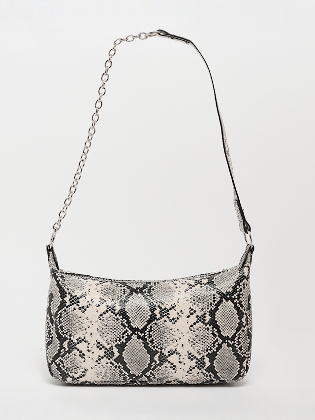 Karl Kani, Retro Snakeskin Shoulder Bag, beige, Image 3 of 6