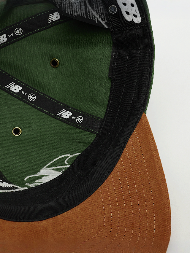 New Balance, '47 Clean Up New Balance Script Suede, green, Image 3 of 4