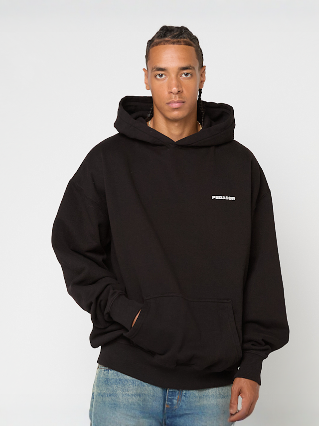 Pegador, Logo Oversized Hoodie, black, Image 1 of 4