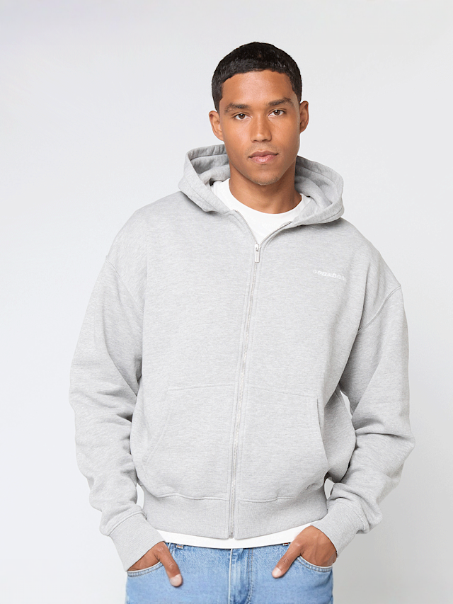 Pegador, Logo Oversized Sweat Jacket, grey, Image 1 of 4