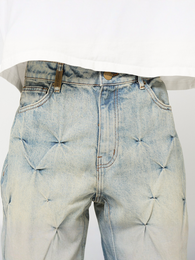 2Y STUDIOS, LORANDOR FLARED FIT JEANS Sand Blue, blue, Image 3 of 5