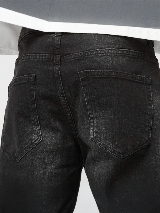 2Y STUDIOS, VICTOR RIPPED SLIM FIT JEANS Black, black, Image 4 of 5