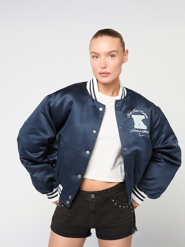 Karl Kani, Signature Bowling Jacket, blue, Image 1 of 4
