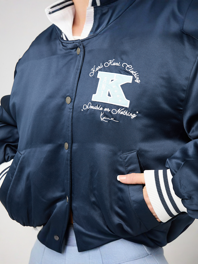 Karl Kani, Signature Bowling Jacket, blue, Image 3 of 4