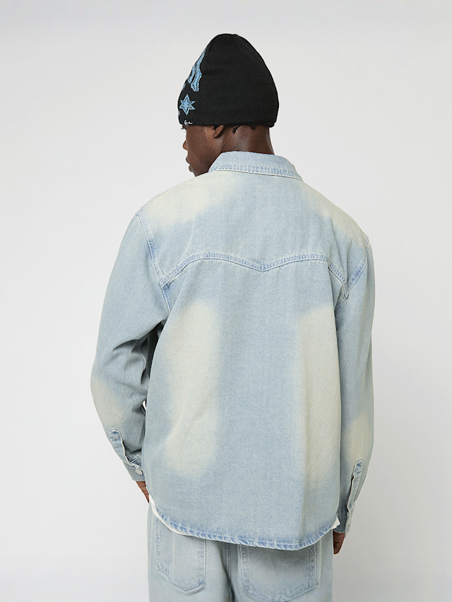 Karl Kani, OG K Western Denim Overshirt, blue, Image 2 of 5