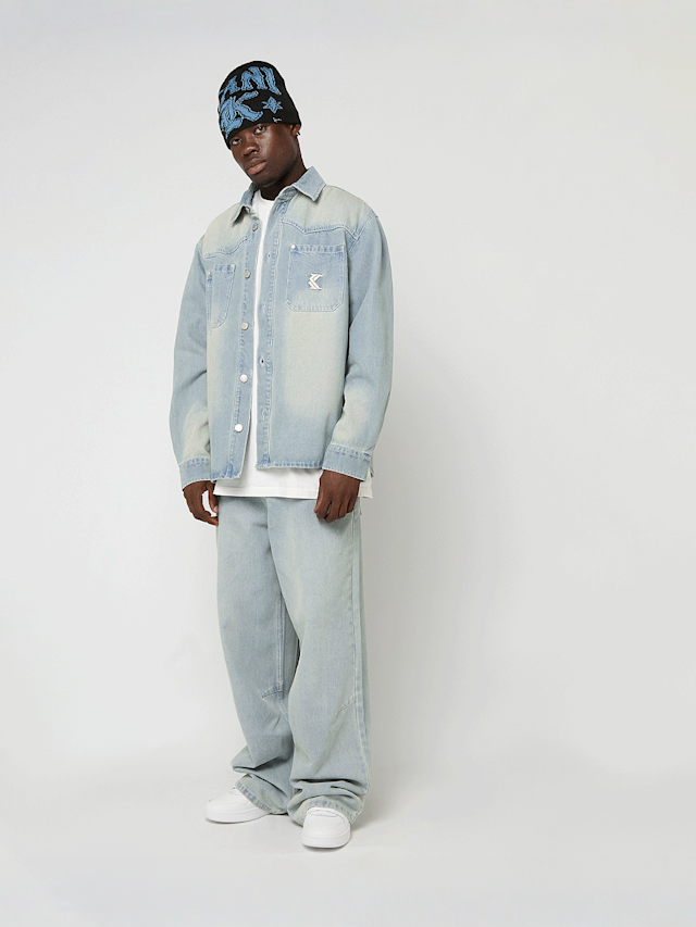 Karl Kani, OG K Western Denim Overshirt, blue, Image 5 of 5
