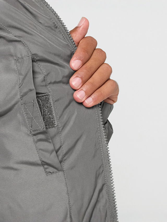 Karl Kani, Small Signature Embossed Logo Puffer Jacket, grey, Image 3 of 6