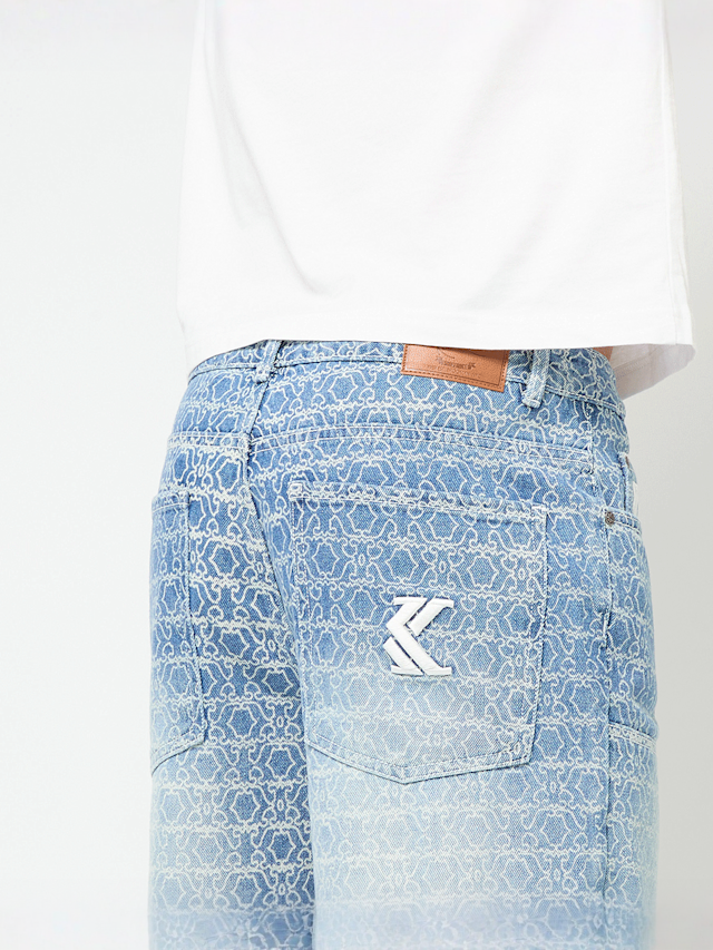 Karl Kani, OG All-Over-Print Carpenter Straight Leg Jeans, blue, Image 4 of 5