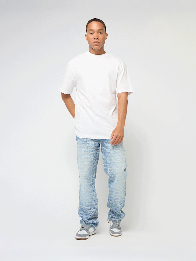 Karl Kani, OG All-Over-Print Carpenter Straight Leg Jeans, blue, Image 5 of 5