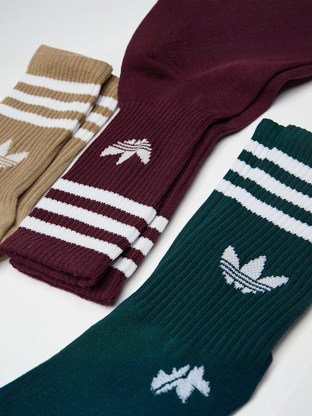 adidas Originals, 3 PACK - Crew Socks, multi-colour, Image 2 of 2