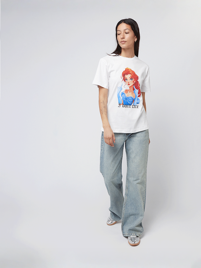 Miss Tee, Don't Care Handsign Tee, white, Image 4 of 4