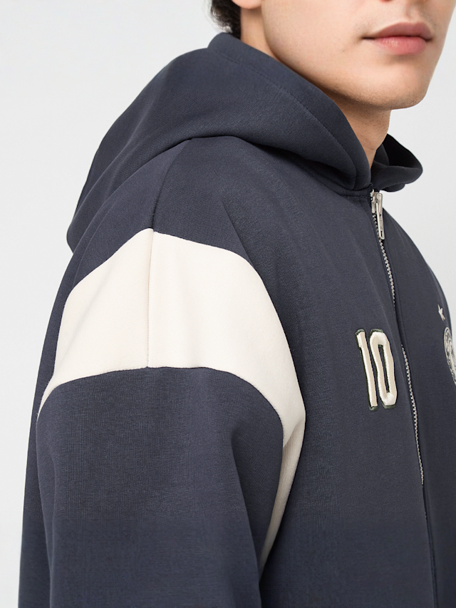 Prohibited, Cup Zip-Hoodie Dark Grey, blue, Image 5 of 7