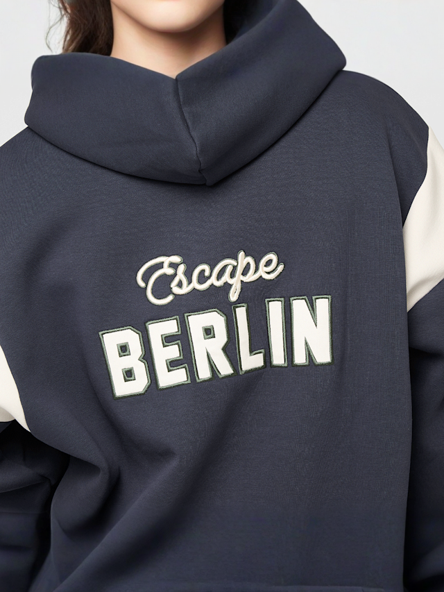 Prohibited, Cup Zip-Hoodie Dark Grey, blue, Image 6 of 7