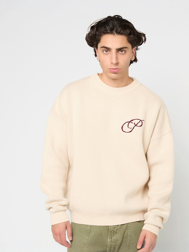 Prohibited, Initial Knit Sweater Cream, beige, Image 1 of 5