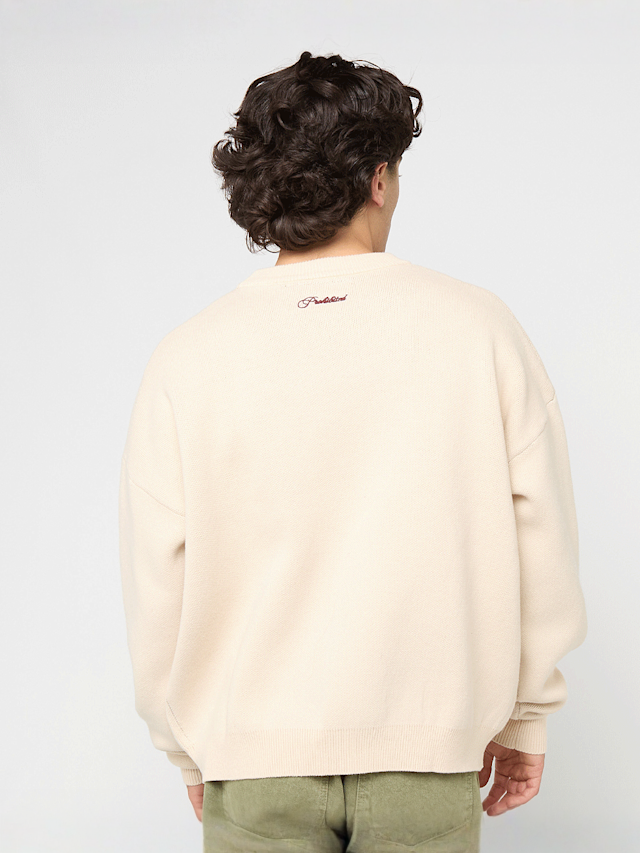 Prohibited, Initial Knit Sweater Cream, beige, Image 2 of 5