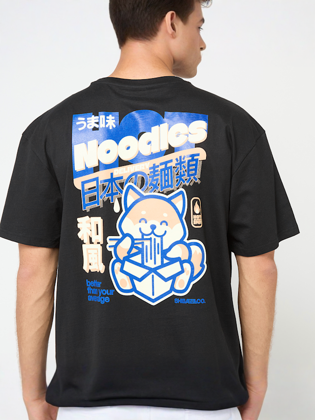 Mister Tee, Yummy Noodles Oversize Tee, black, Image 4 of 5