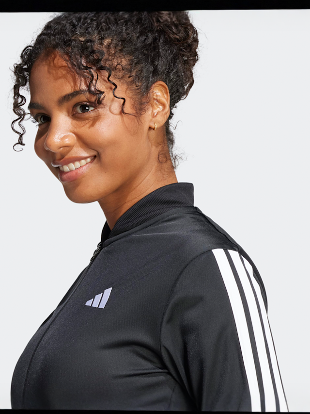 adidas Originals, Essentials 3-Stripes Track Suit, black, Image 3 of 4