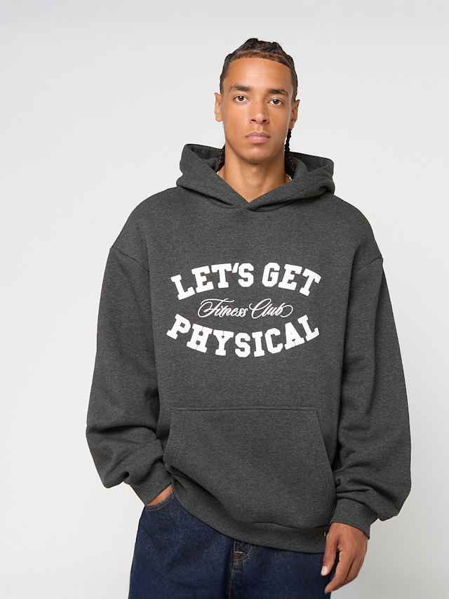 Mister Tee, Let's Get Physical Fluffy Hoody heathergrey, grey, Image 1 of 4