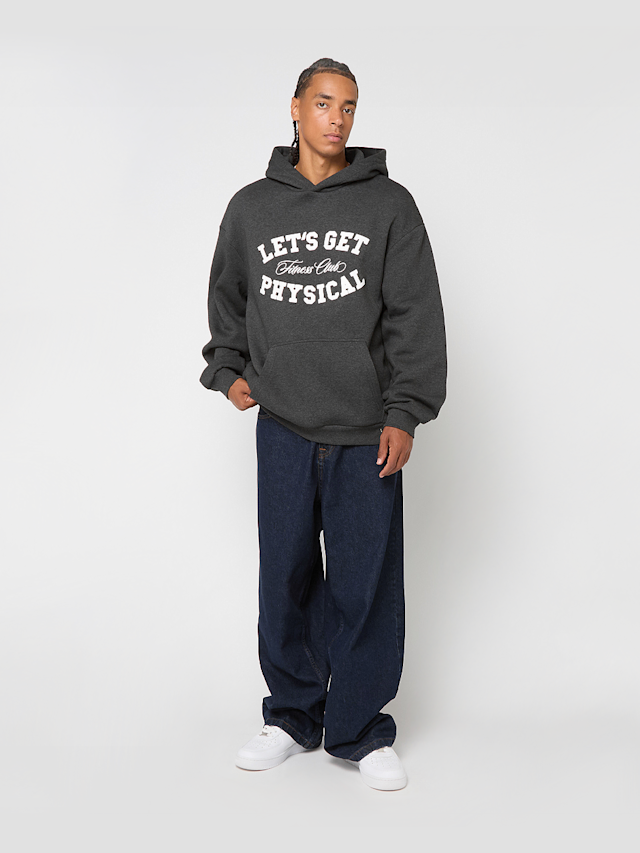 Mister Tee, Let's Get Physical Fluffy Hoody heathergrey, grey, Image 4 of 4