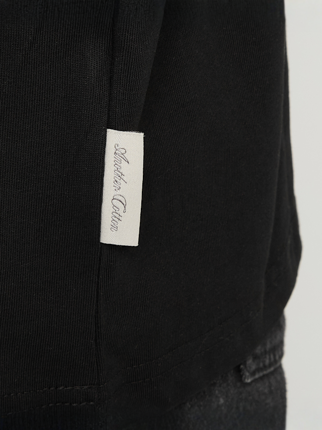 Another Cotton Lab, Nice Attitude Club Oversized T-Shirt, black, Image 4 of 5
