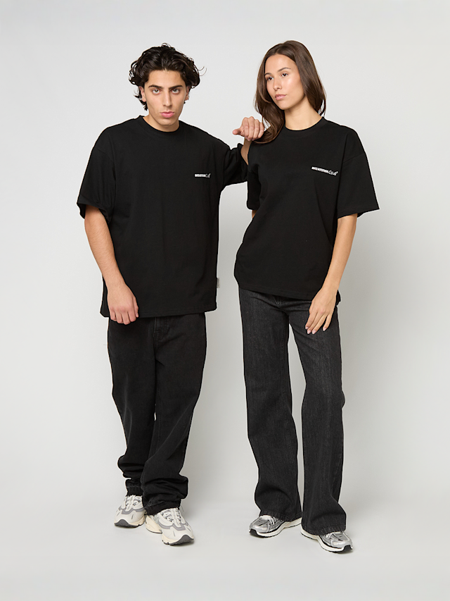 Another Cotton Lab, Nice Attitude Club Oversized T-Shirt, black, Image 5 of 5