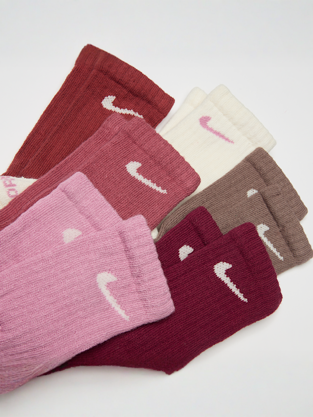 Nike, 6 PACK - Performance Basic Crew Socks, multi-colour, Image 2 of 2