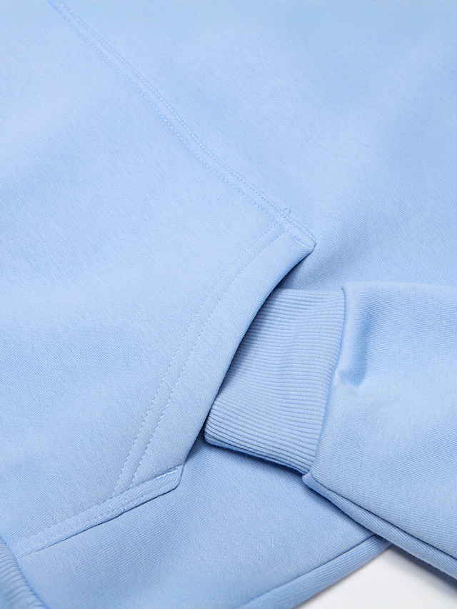 Urban Classics, Kids Fluffy Hoody, blue, Image 3 of 3