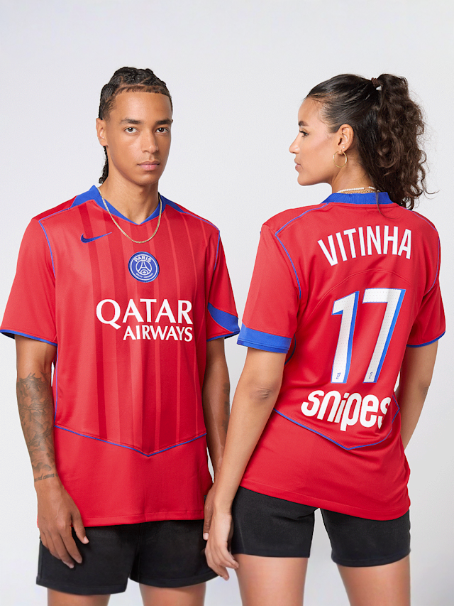 Nike, Vitinha / No. 17 / PSG Nike Third Stadium 2025/26, red, Image 1 of 7