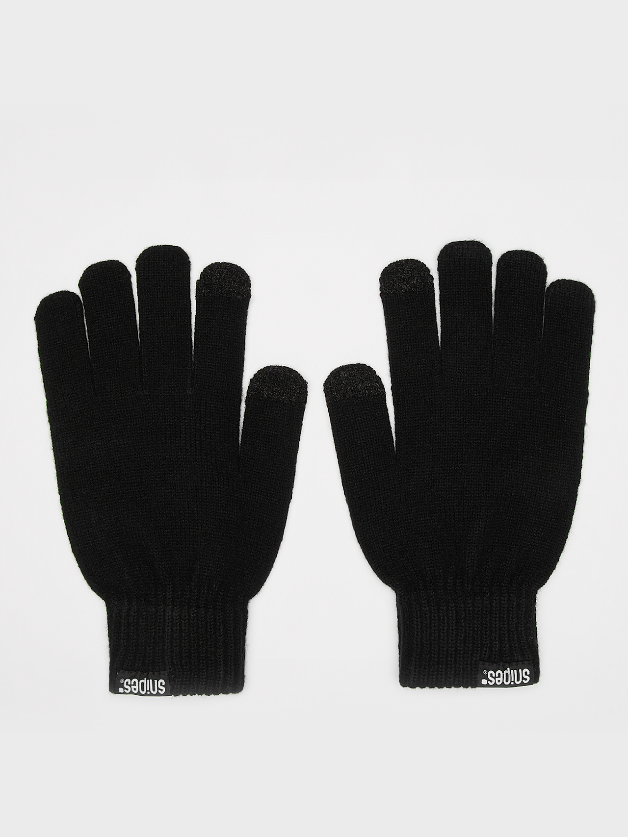 Woven Basic Logo Knitted Gloves black | SNIPES