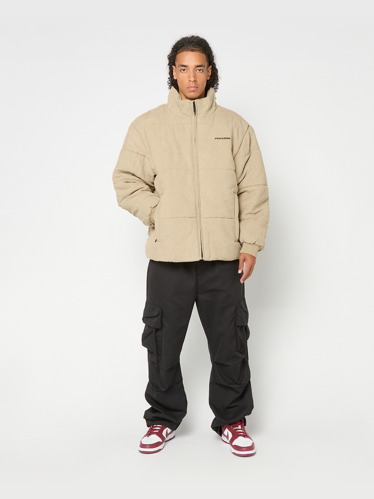 SOLIN CORD PUFFER JACKET SAND | SNIPES