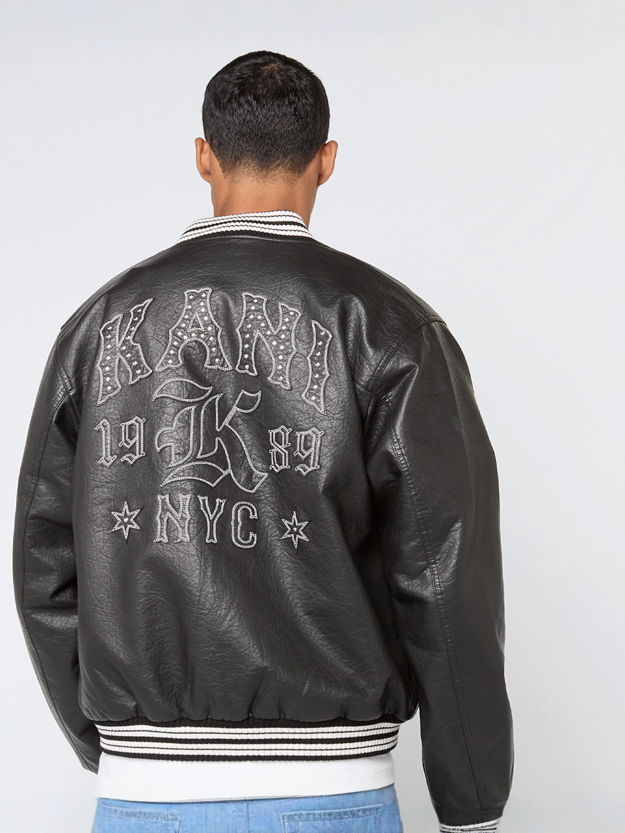 Kani Western Pu Leather College Jacket | SNIPES