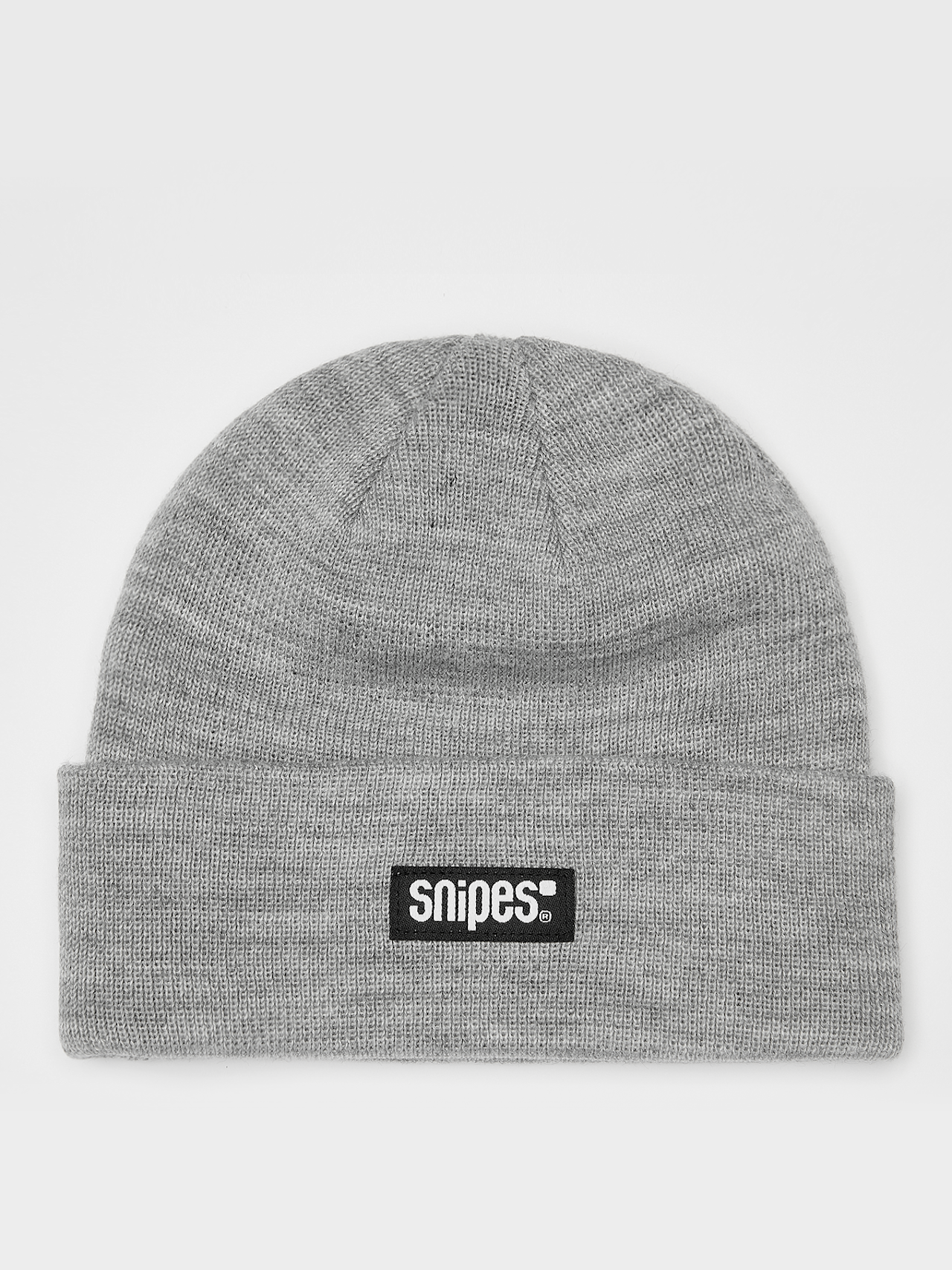 Woven Label Basic Logo Beanie grey melange | SNIPES