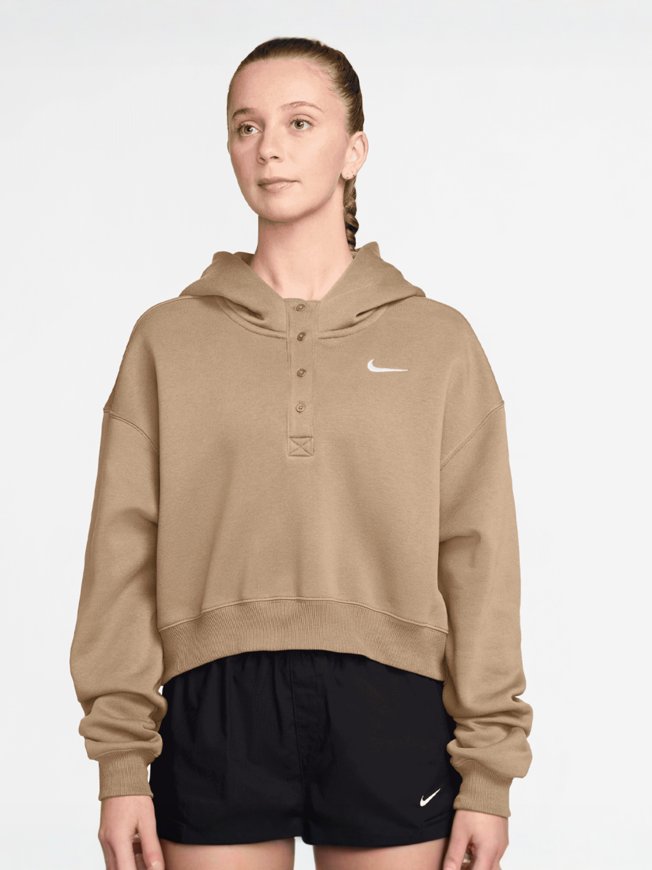 Sportswear Phoenix Fleece Oversized Crop Hoodie | SNIPES