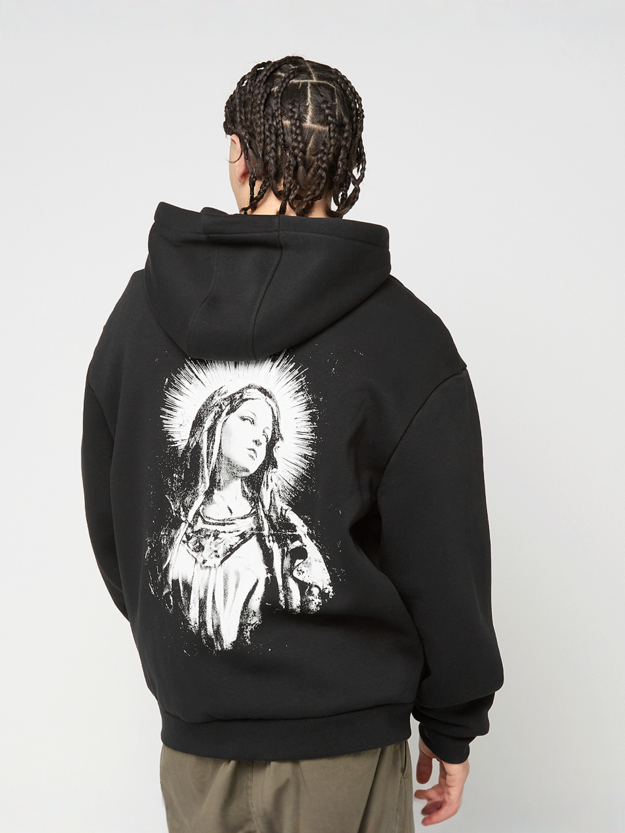 Mary Cross Fluffy Zip Hoody | SNIPES