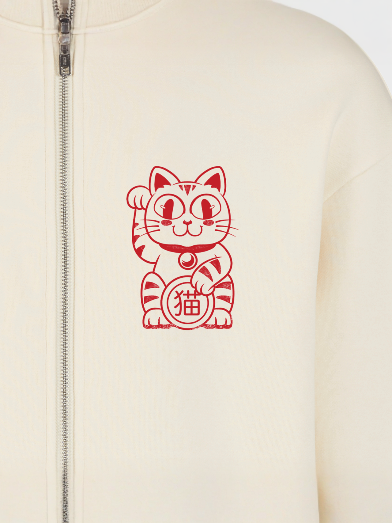 Good Luck Cat Fluffy Zip Hoody | SNIPES