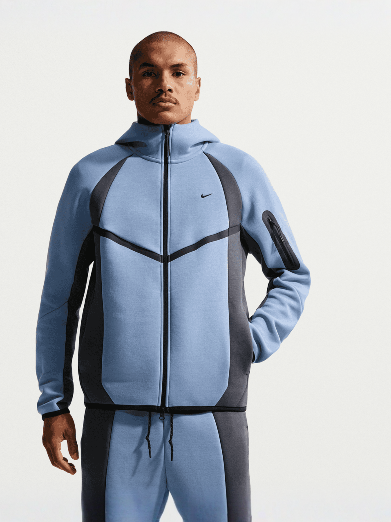 Tech Color-Block Full-Zip Fleece Windrunner Jacket | SNIPES