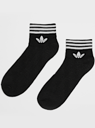 adidas Originals, 3 PACK - adicolor Trefoil Ankle Socks, black, Image 1 of 3