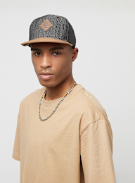 DJINNS, Snapback-Cap 6 Panel Linen, czarny, Obraz 4 z 4