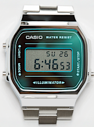 CASIO, A168WEM-2EF, zilver, Afbeelding 1 van 3