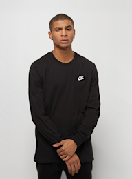 Nike, Club Tee Longsleeve, black, Image 1 of 4