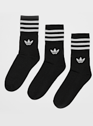 adidas Originals, adicolor Crew Sokken (3 Pack), zwart, Afbeelding 1 van 2