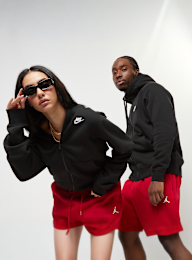 Nike, Club Hoodie Full Zip, black, Image 1 of 4