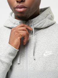 Nike, Club Hoodie Full Zip, grey, Image 3 of 4
